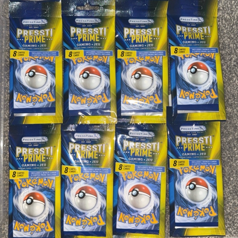Pokémon Pressti Prime Booster Packs - Blue & Yellow